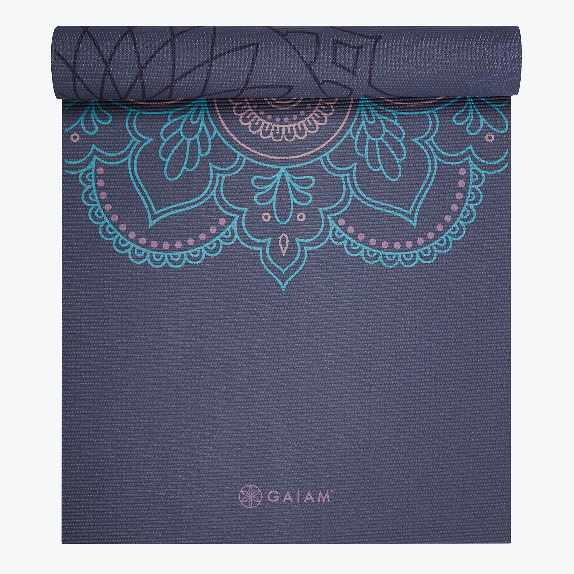 Premium Reversible Purple Illusion Yoga Mat (6mm) - Gaiam