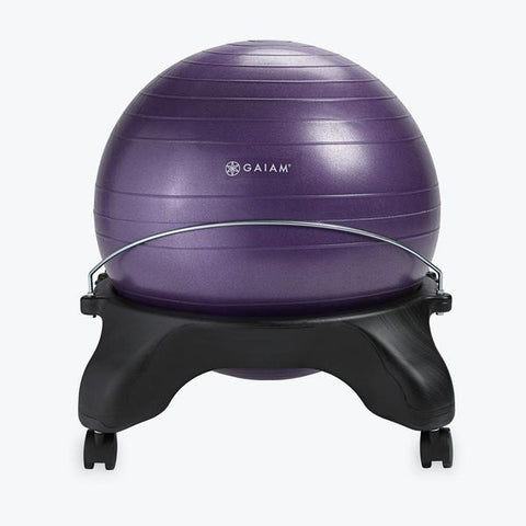 Gaiam Classic Balance Ball Chair - Exercise, Yoga, Stability Ball Chair